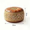 Round Shape Fillable Ottoman Pouf PU Leather Floor Seat Cushion New Storage Ottoman  Living Room
