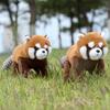 Raccoon Panda Red Animal Plush Fluffy Exterior Children Room Comfort Decoration