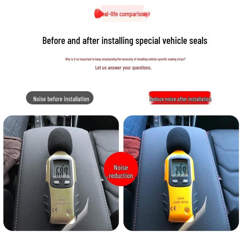 Soundproof & Dustproof Sealing Strip for BYD Song PLUS/PRO/MAX DMi Car Doors