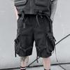 Мужские шорты-карго в уличном панк-хип-хоп стиле, тактические techwear, до колена, широкие штанины