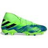 Adidas Мужские кроссовки Nemeziz 19.3 FG Сигнальный зеленый Королевский синий Основной черный FV3988