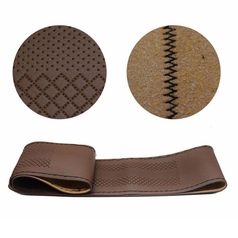 Чехол на руль автомобиля, кожа из микрофибры, перфорированная оплетка на руль, чехлы на руль, подходят для