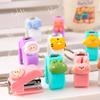 Size 10 Staples Student Supplies Cartoon Mini Stapler Stapler Key Chain Binding Tools Stapler