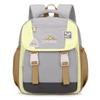Nylon Preschooler Color Block Backpack With Cartoon Animal Pendant Small Bag