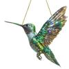 2D Hummingbird Christmas Trees Hanging Ornament Colorful Acrylic Window Decoration Porch Pendant For Home Window Indoor Decor