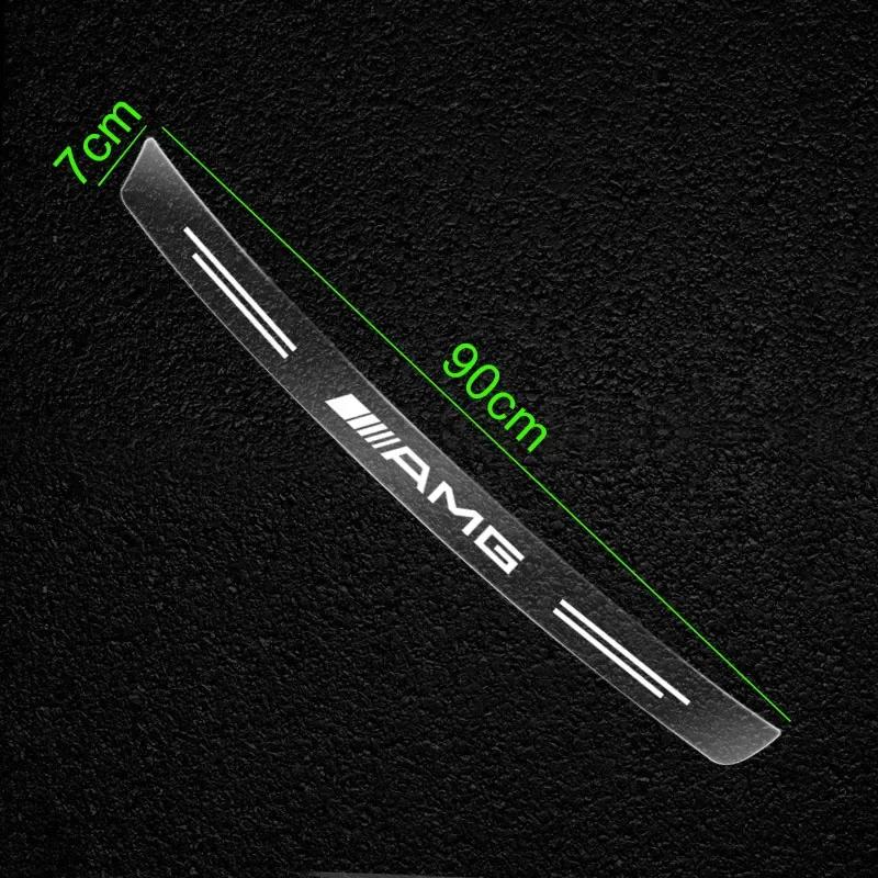 AABGT1 1Pcs Transparent Car Trunk Badge Protective 3D Sticker For Mercedes Benz AMG C200L GLC B/C/E/S Class A Class C200L GLC GLK CLA