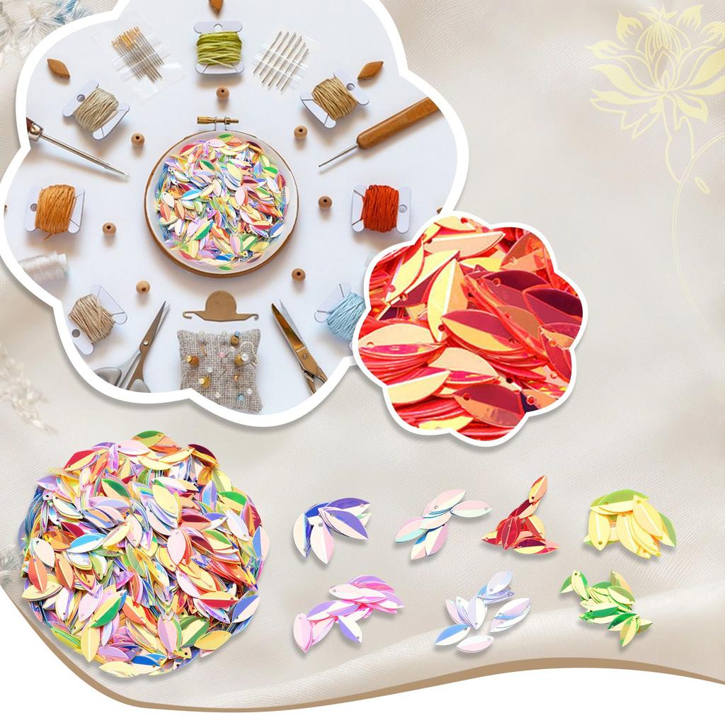 Золотые блестки пайетки своими руками 6 × 15 мм трехмерные бусины свадебное платье аксессуары аксессуары украшения для вечеринки пайетки