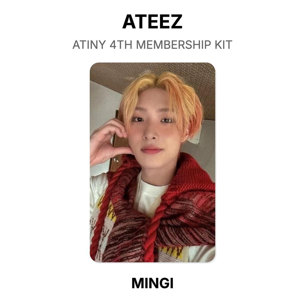 ATEEZ КИТ 4-ГО ЧЛЕНСТВА ATINY Официальная фотокарточка