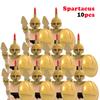 10 шт. MOC Средневековый замок Рыцари Римские солдаты Строительные блоки Военные Древний Египет Фигурки мумий Воин Стражник Оружие Кирпич
