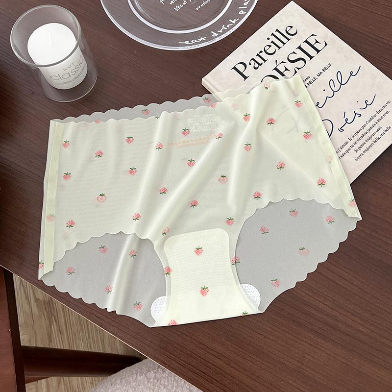 Женские бесшовные трусики Ice Silk, ультратонкое летнее нижнее белье, бикини, трусики, трусики, трусики, нижнее белье