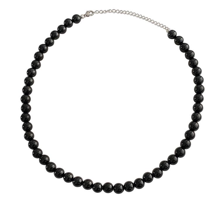 Black Pearl Choker Necklace: Stylish, Retro, Versatile, and Elegant Design for Women