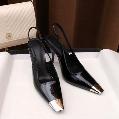 Модные элегантные женские босоножки на высоком каблуке, сексуальная обувь с закрытым носком, летняя обувь с открытым носком, модные туфли с острым носком, женская обувь