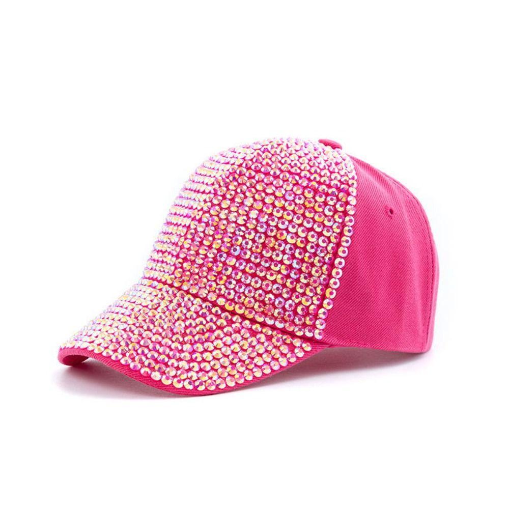 Breathable Rhinestones Baseball Caps Adjustable Sunscreen Hats Luxury Sun Hat  For Women Girls