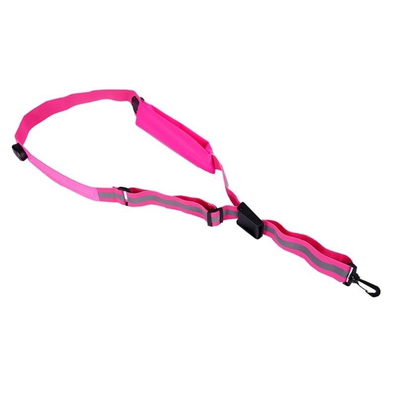 USB-перезаряжаемый светоотражающий пояс-лента с регулируемой длиной для бега