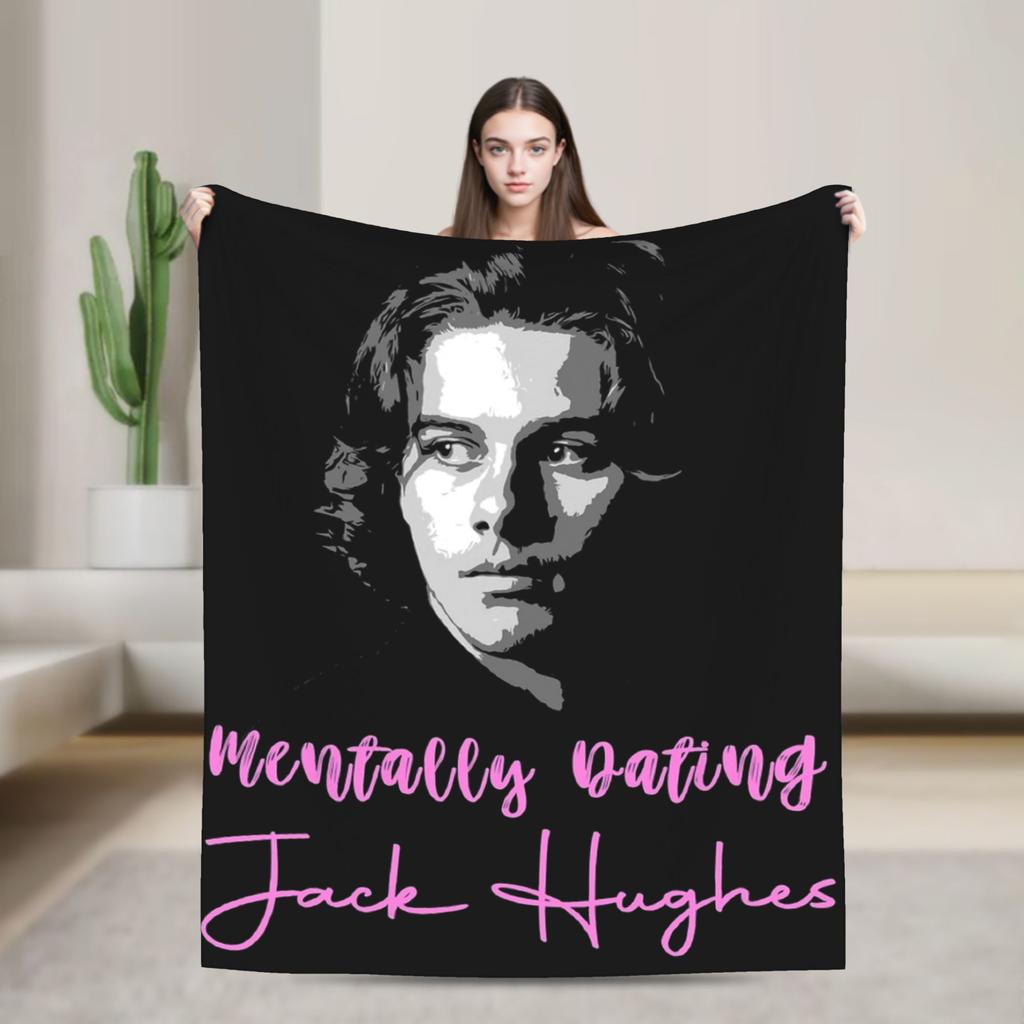Jack Hughes USA Gold Medal Hockey Blanket Flannel Textile Decor Multi-function Warm Throw Blanket for Bedding Car Bedspread