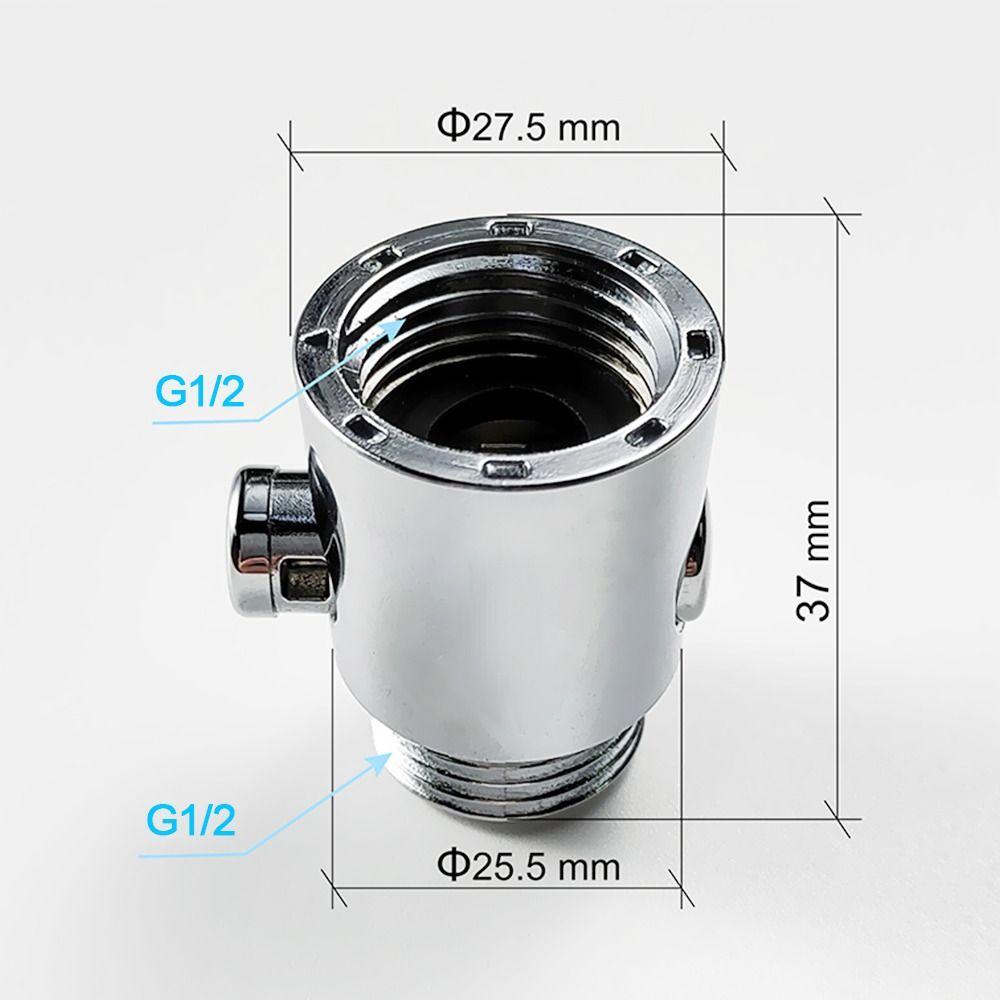 ABS Sprayer Shut-Off Switch Flow Regulator Water Stop Valve Shower Head Arm Diverter Shut-Off Valve