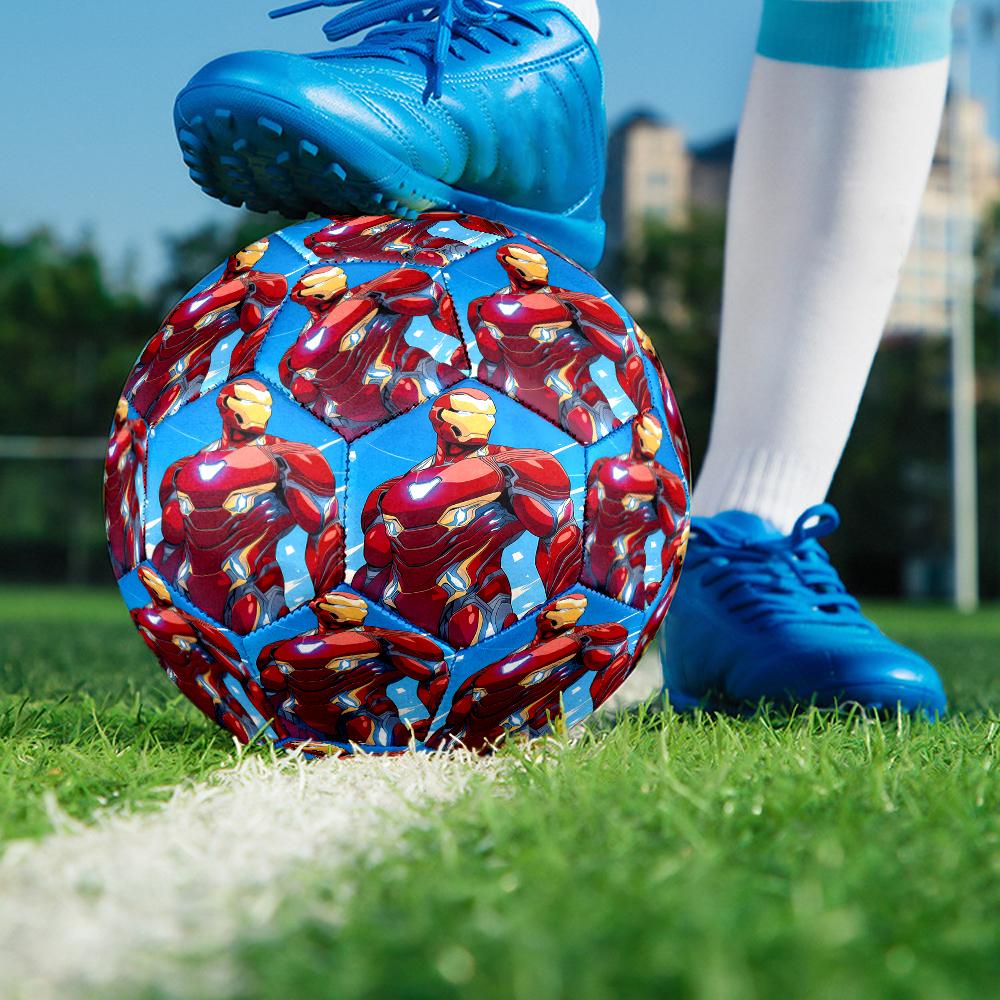 Iron Man Theme Size 5 Soccer Ball, Suitable for Both Indoor and Outdoor Matches, a Gift Suitable for Everyone.