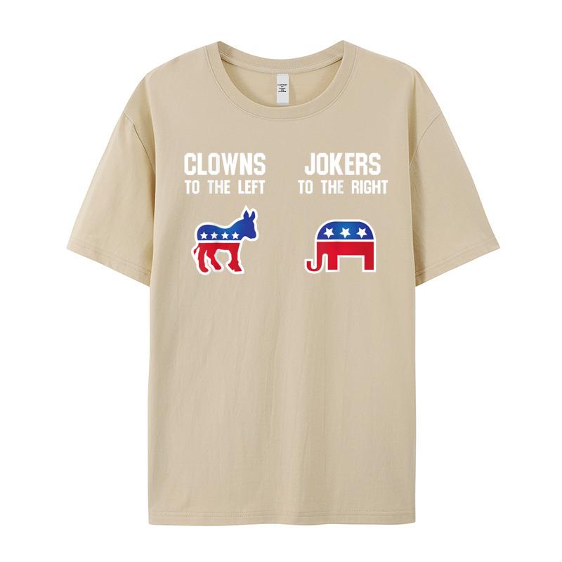 Libertarian T Shirt Clowns Printing Autumn All Cotton Oneck Adult Tops Tees Printed Tops Tees Graphic Short Sleeve Tshirts