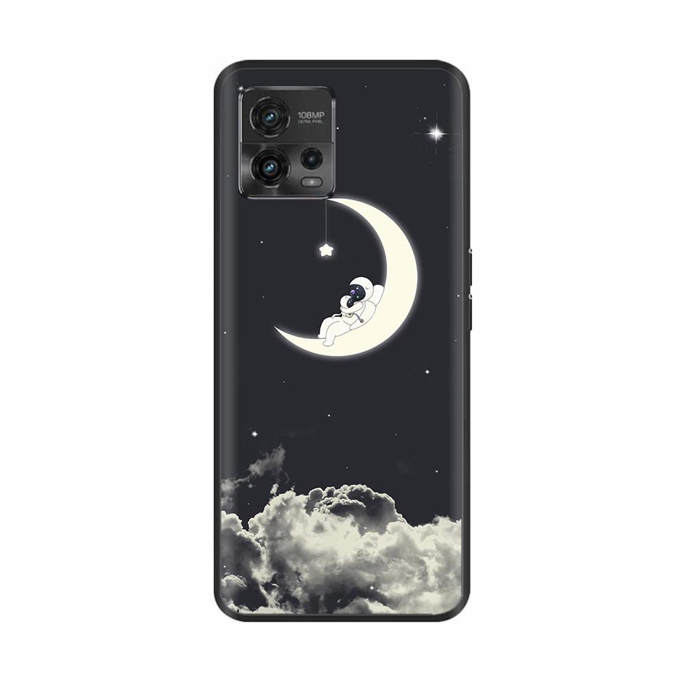 For Moto G72 Case Couple Panda Phone Back Cover For Motorola G72 Cover MotoG72 G 72 Protective Soft Liquid Silicone Funda Bumper