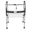 Narrow Walker Adjustable 6 Gears Stainless Steel Folding Elderly Walking Aid for Hospital Family