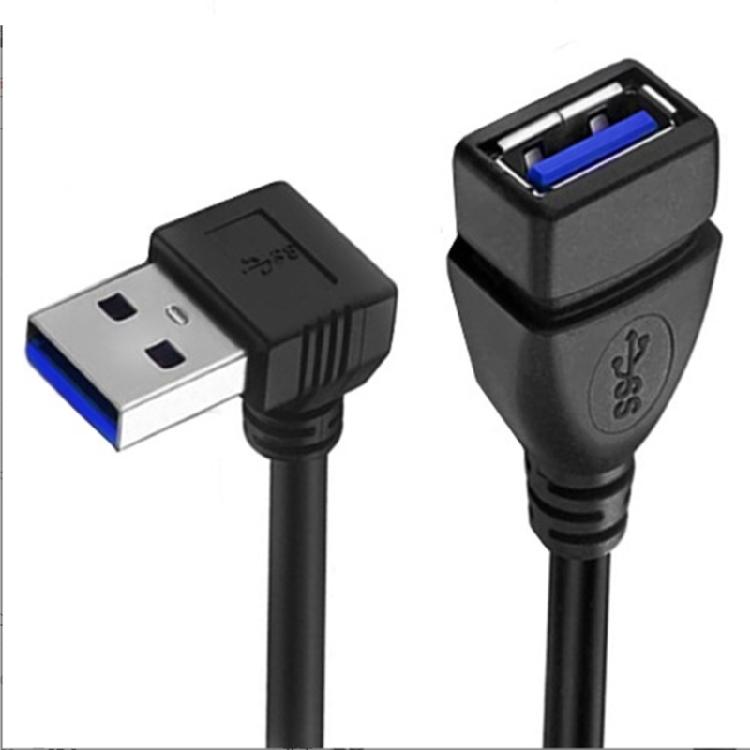 Угловой удлинитель USB 3.0 Кабель USB 3 для мыши, жесткого диска, камеры Легкое подключение и воспроизведение в ограниченном пространстве 20 см / 7,87 дюйма