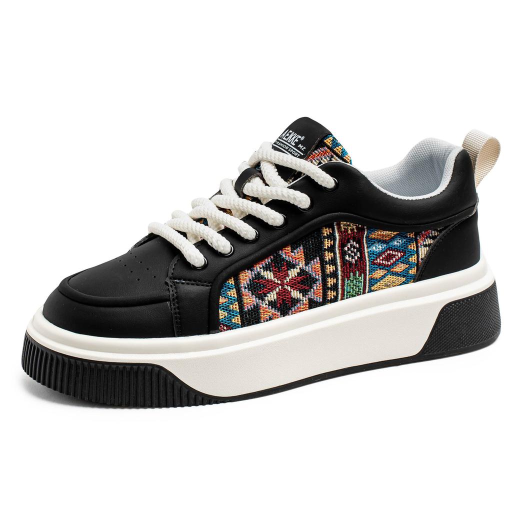 Туфли на толстой подошве, мужская обувь, весна-лето, новый повседневный ретро-тренд, персонализированные контрастные цвета, мужская молодежная спортивная обувь