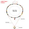 Bohemian Multi-layered Beaded Necklace Colorful Boho Beaded Necklace for Women Ethnic Jewelry Accessories