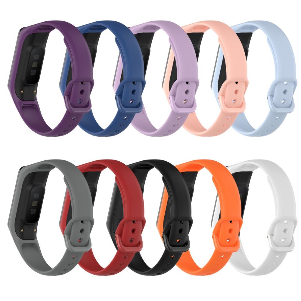 Soft Sport Bracelet Silicone Replacement Metal Buckle Band Strap