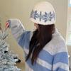 Warm Snowflake Beanies Printed Printing Knit Cap Retro Jacquard Knitted Hat  Apparel Accessories