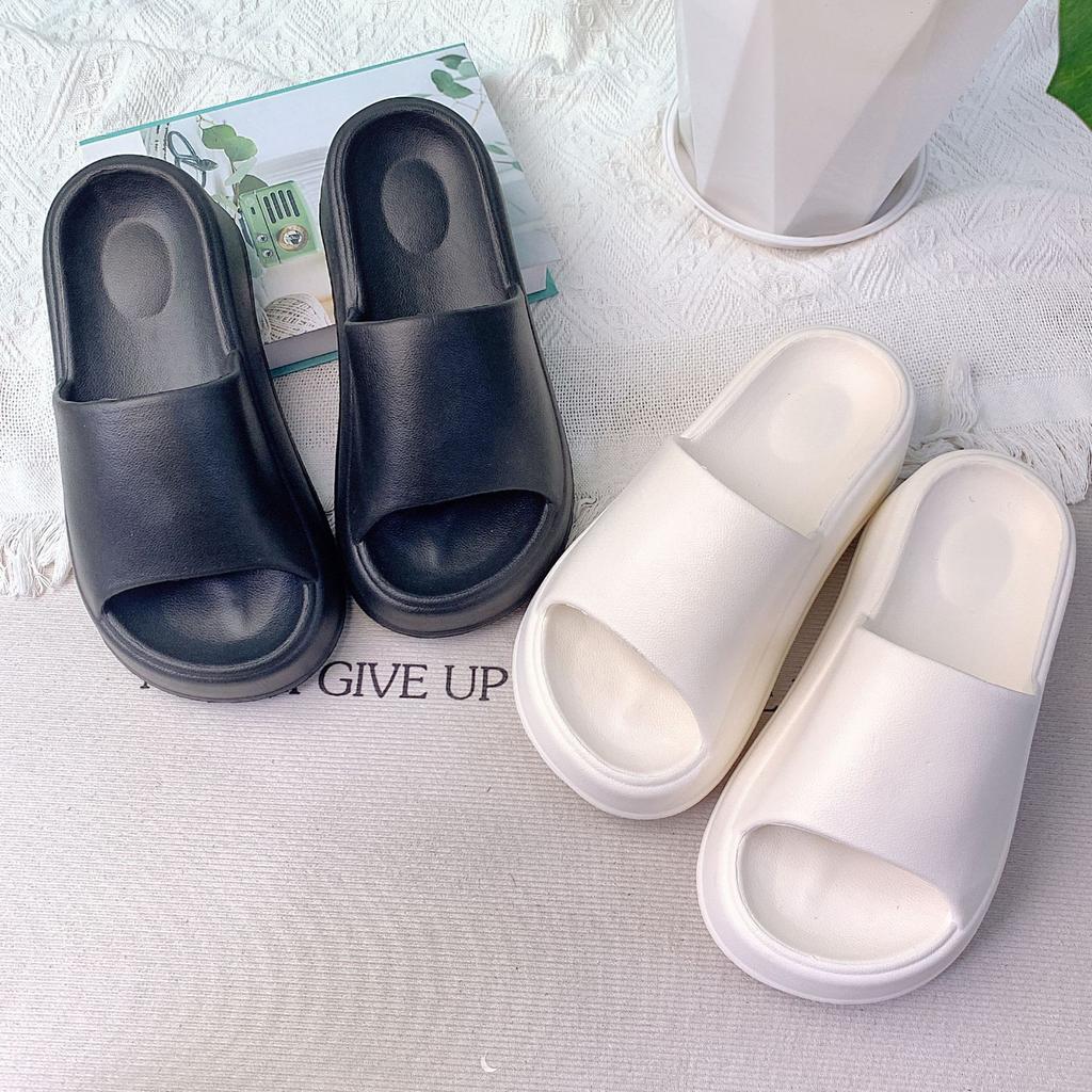 Platform Slippers Women's Summer Wear Home Bathroom Bath Couple Slippers Sandals