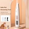 Dog Paw Trimmer with LED Light Electric Dog Trimmer Rechargeable Low Noise Pet Trimmer Hair Clipper Grooming Tool for Paws