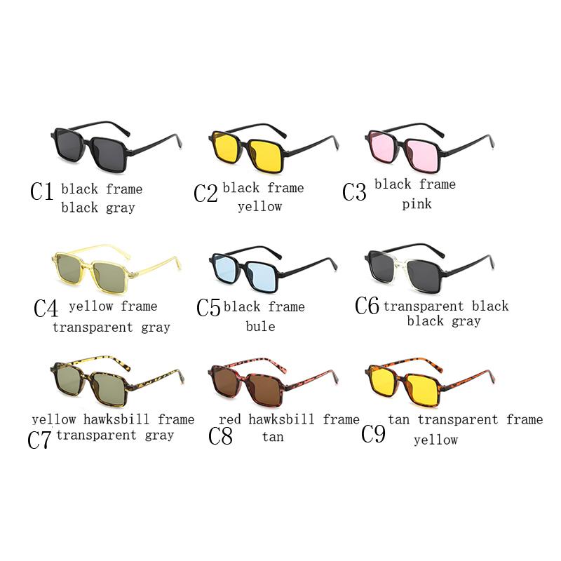 European And American Fashion New Men And Women Sunglasses Small Frame Ladies Sun Glasses Square UV Protection Eyewear