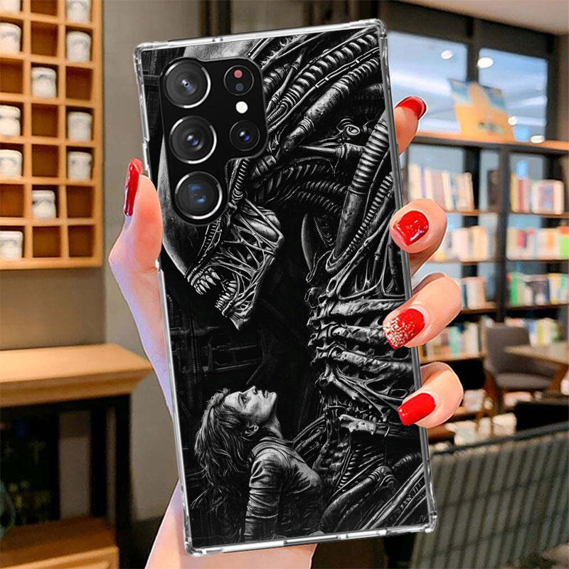 Крутой чехол для телефона A-Alien X-Xenomorph для Samsung Galaxy S26 S25 Edge S24 Ultra S23 S22 Plus S21 S20 FE Мягкий чехол-бампер Galaxy S