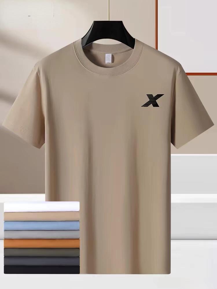 Breathable Loose Men's Cotton T-Shirt for Outdoor Sports, Perfect Fit for Fitness Exercise