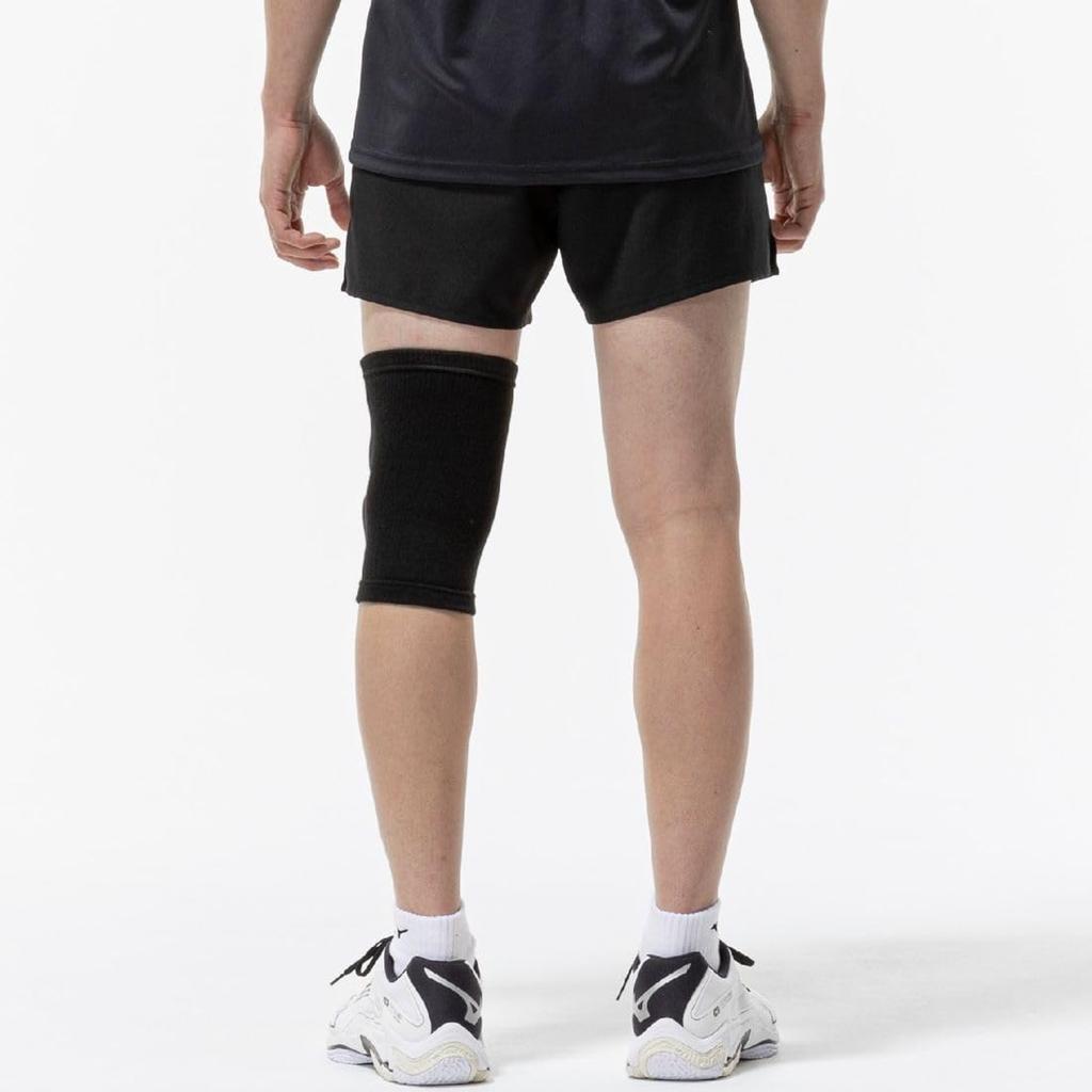 Mizuno Антибактериальный волейбольный наколенник с подушечками размера L, устойчивыми к запаху, унисекс, черно-белый, (V2MYC003)