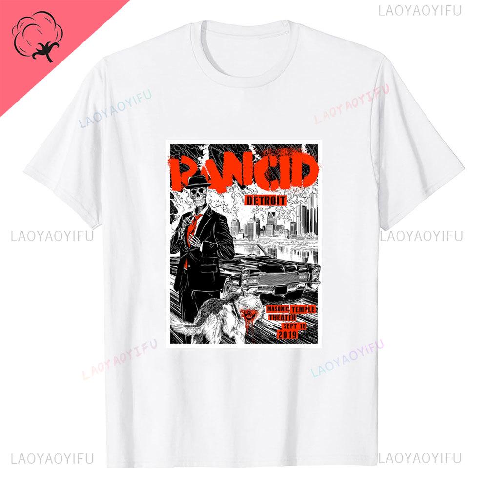 Футболка с коротким рукавом Rancid Band для мужчин, летняя, американский стиль, принт, крутая, чистая, полурукава, модная, с принтом, топ