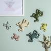 Nordic Style Ceramic Frog Wall Hanging Ornaments Living Room Background Display Crafts 3D Frog Wall Hanging Decoration