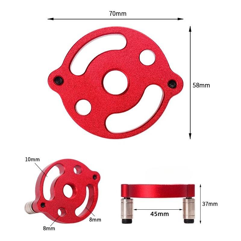 3-10mm Woodworking Self-Centering Dowel Jig Handheld Drill Guide Locator Straight Holes Wood Panel Hole Puncher Locator Tool