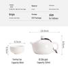 Dehua White Porcelain Kung Fu Tea Set