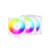 Ventilateur PC 120 mm - ARCTIC - Flux d'air inversé - Blanc - PWM 500-3000 rpm - 3 pièces - 12x12x2.7 cm