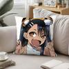 Cute H-Hayase Nagatoro Throw Pillow Covers Pattern Cushion Cover Suitable For Sofa Bedroom Car Pillow Cover
