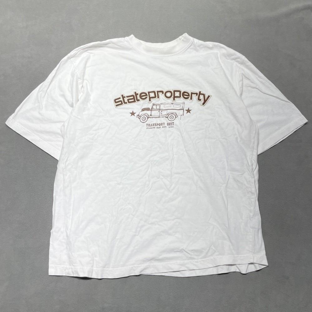 Государственная собственность, винтаж ; XL/2XL Футболка с графическим принтом в стиле Rocawear Y2K для скейтбординга и серфинга, унисекс