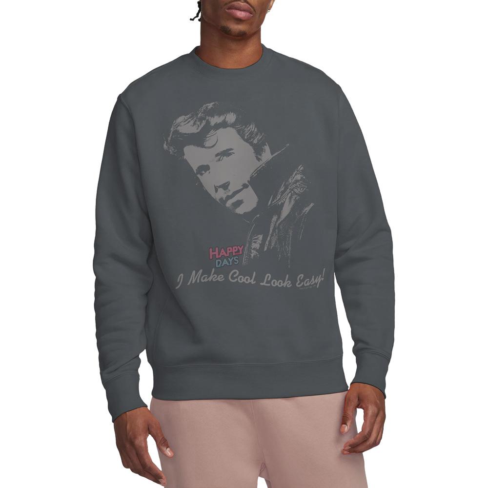 Happy Days Unisex Adult Cool The Fonz Sweatshirt