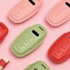 Leather Car Smart Key Case Cover For  A6 A7 A8 E-tron Q5 Q7 Q8 C8 D5 TFSI Protector Keyless Fob Ring Auto Accessories Shell