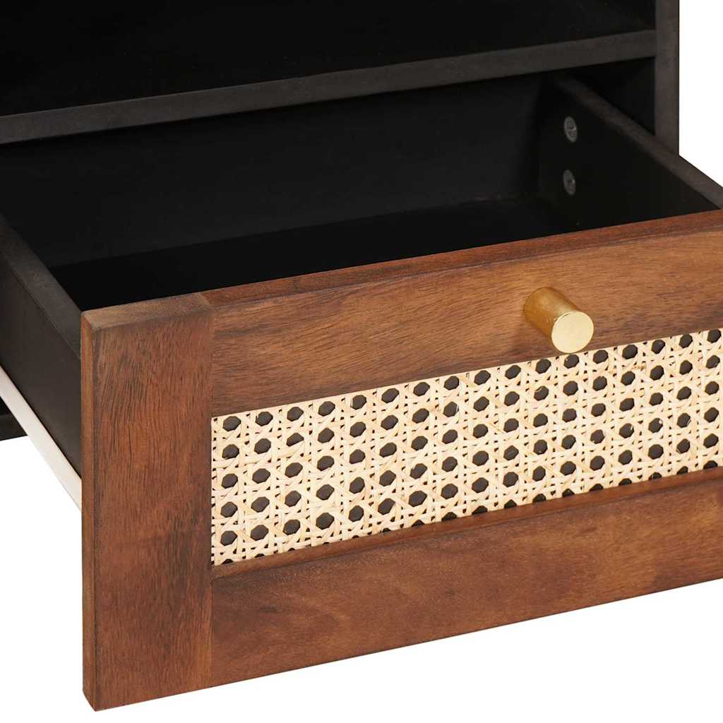 Coffee Table with Drawers 80 x 54 x 40 cm Solid Mango Wood