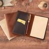 Vintage Cowhide Leather Travel Journal - Handmade Diary Notebook