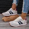 Faux Suede Women's Sneakers Shoes Summer Trend Casual Platform Sneakers Female New Striped Large Vulcanized Shoes Comfort
