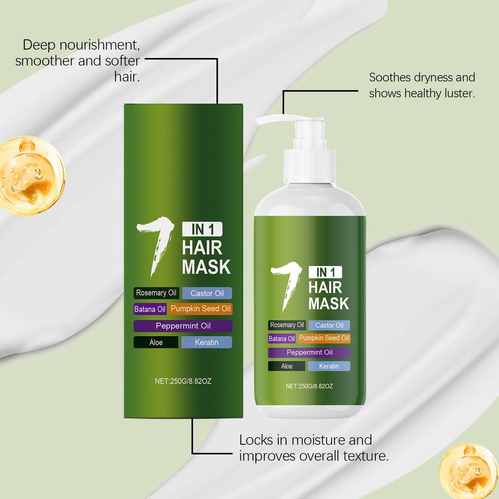 Увлажняющая маска для волос питает волосы, защищает их, делает гладкими и ароматными