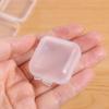 100 Pcs Finishing Jewelry Storage Case Transparent Square Plastic Case  Earring Ring