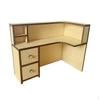 1:12 Scale Storage Shelf with Drawer Crafts Home Office Desk Dollhouse Bookshelf for Micro Landscape